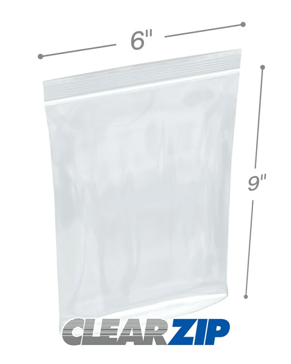 6 x 9 Tamper Evident Reclosable Bags