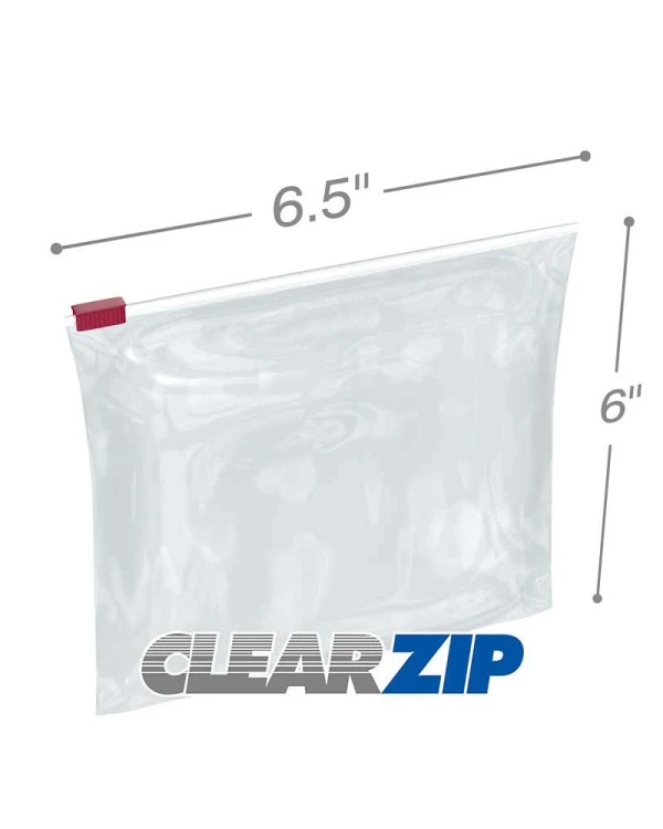 6.5x6 3 Mil Slider Lock Zip Bags