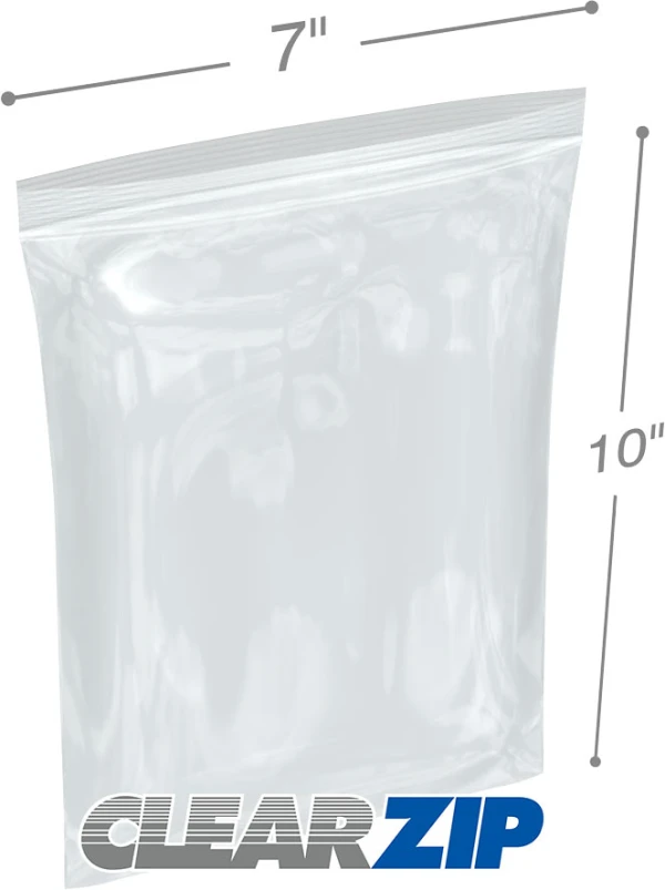 7 x 10 .006 Clearzip Lock Bags