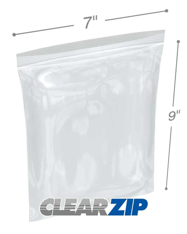 7 x 9 Clearzip&reg; 4 Mil Lock Top