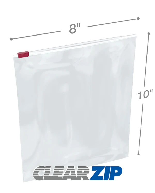 8x10 3 Mil Slider Lock Zip Bags