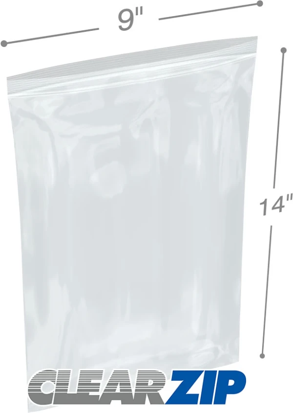9 x 14 .006 Clearzip Lock Bags