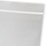 Offset Lip and Ziplock 9 x 12 Clearzip Locking Top Bags with Hang Hole 4 Mil