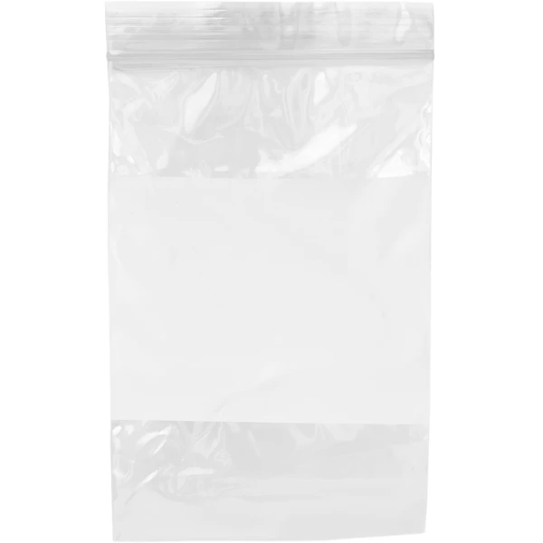 Dispenser Box 4 x 6 2 Mil White Block Clearzip Lock Top Physical Bag