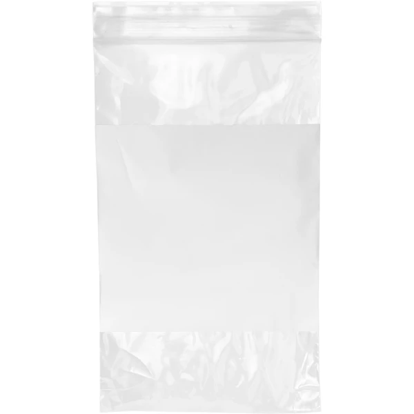 Dispenser Box 5 x 8 2 Mil White Block Clearzip Lock Top Physical Bag