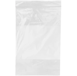 Dispenser Box 6" x 9" White Block Clearzip Lock Top Bags
