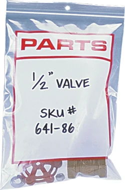 Zipper Locking Plastic Parts Bags 6" x 9" Printed 4 Mil